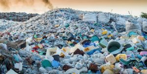 A vast pile of plastic waste
