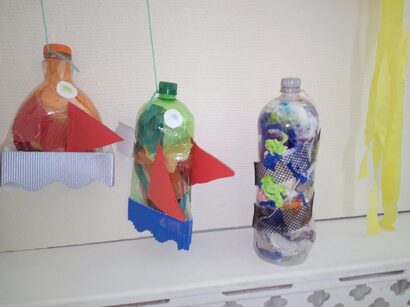 Plastic bottle art