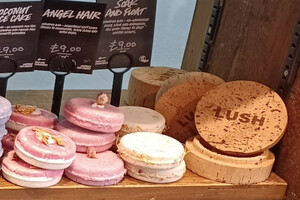 Lush naked products and cork soap container