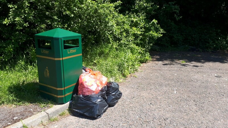 New metal bin