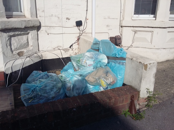 Piles of rubbish on Milton Road