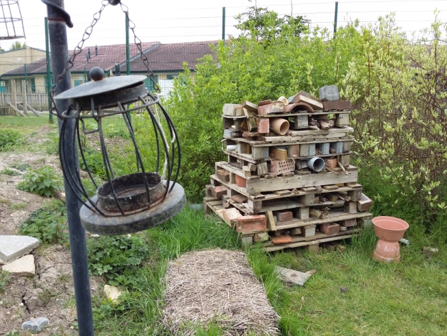 The higgledy piggledy insect hotel