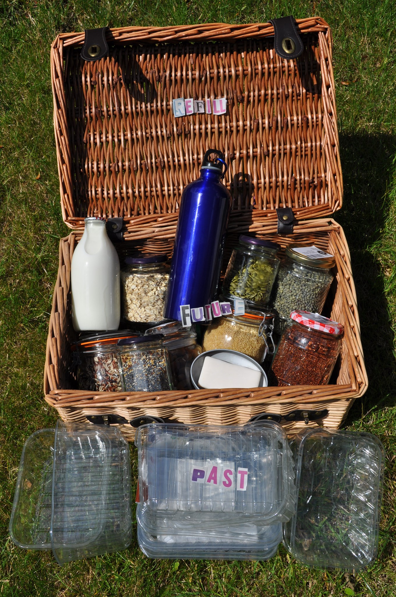 Winning entry: A hamper full of reusable food and drink items