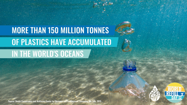 'More than 150 million tonnes of plastic have accumulated in the world's oceans'