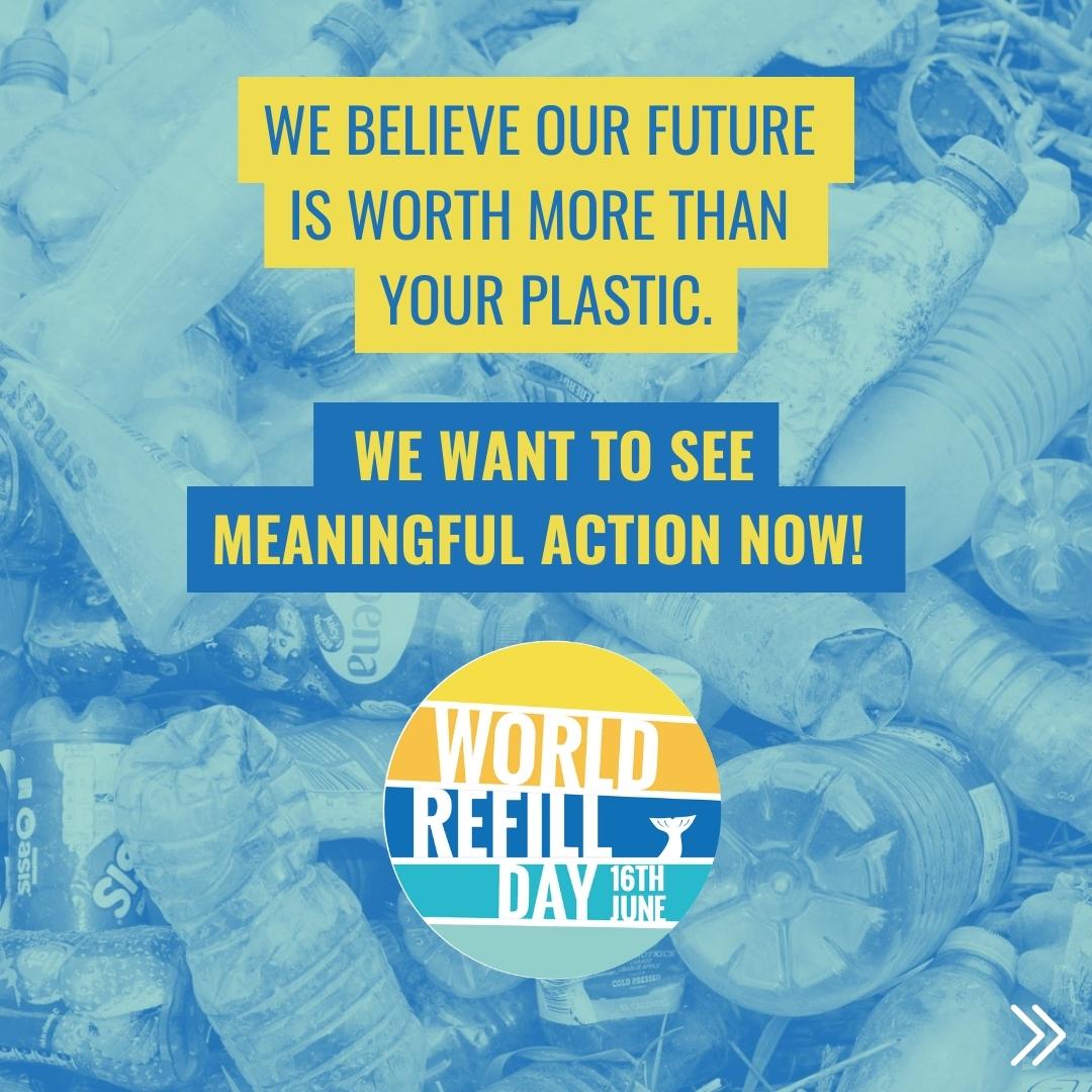 We believe our future is worth more than your plastic.  We want to see meaningful action now!