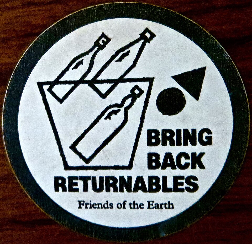 Friends of the Earth - Bring back returnables sticker