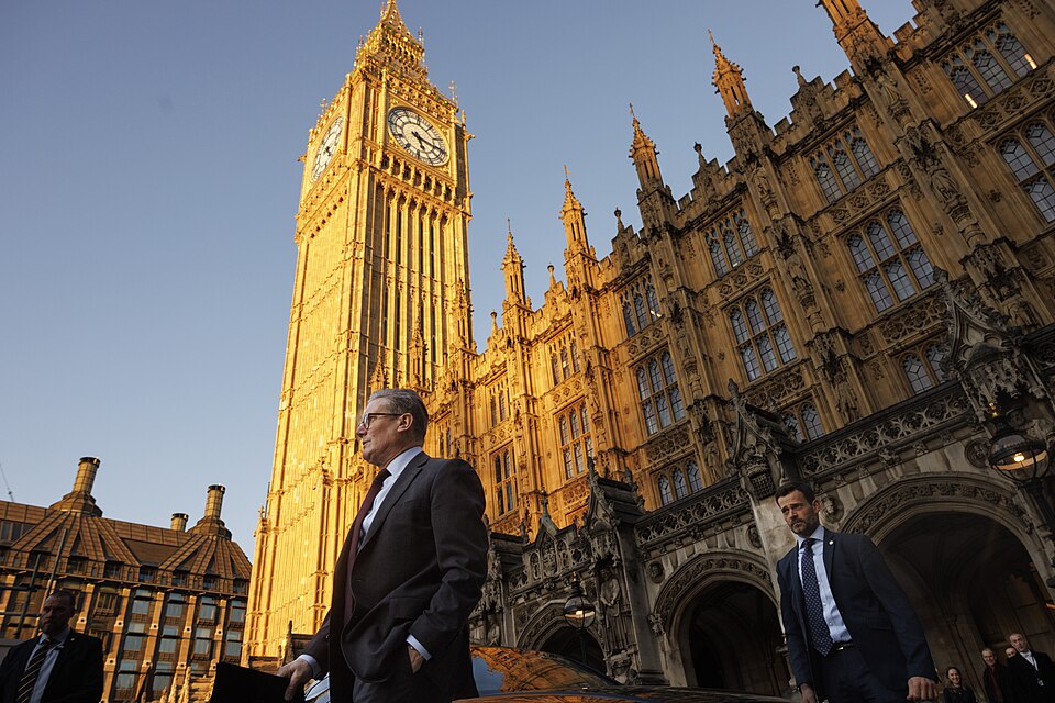 Prime Minister Keir Starmer outside Parliament