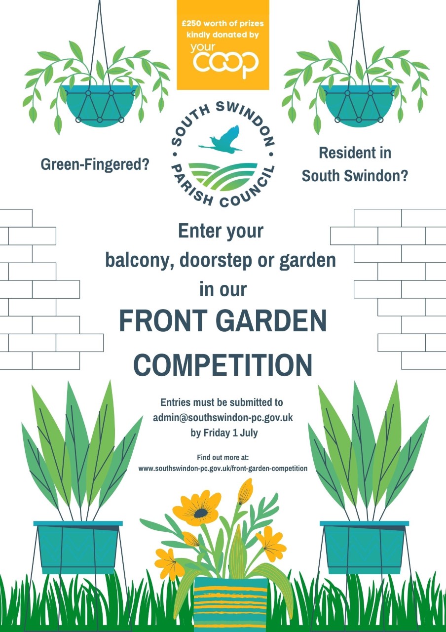 Front garden competition poster