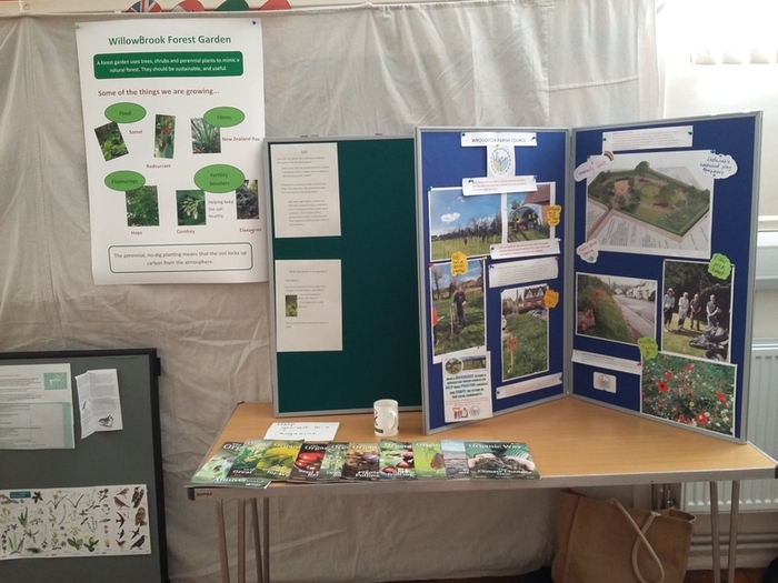 Stall displaying Wroughton environmental activities