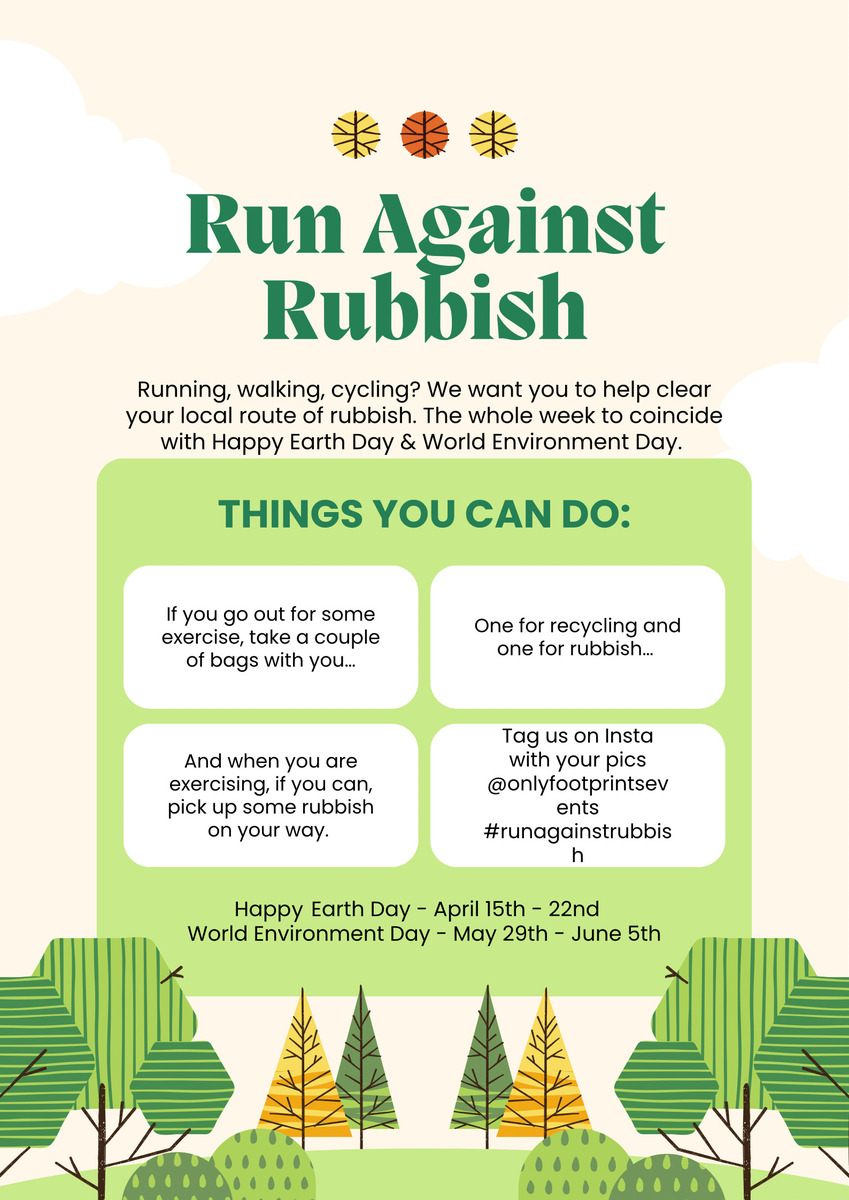 Run Against Rubbish event poster