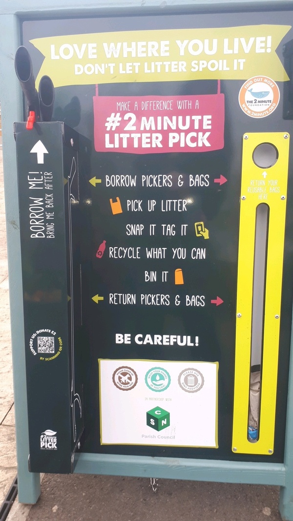 2 minute litter pick board