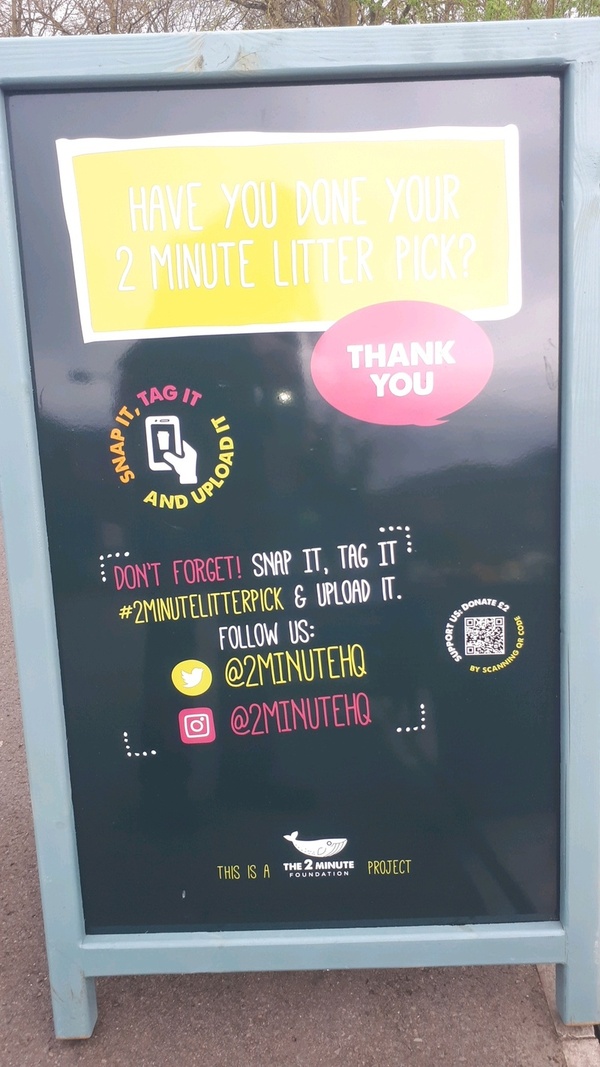 2 minute litter pick board